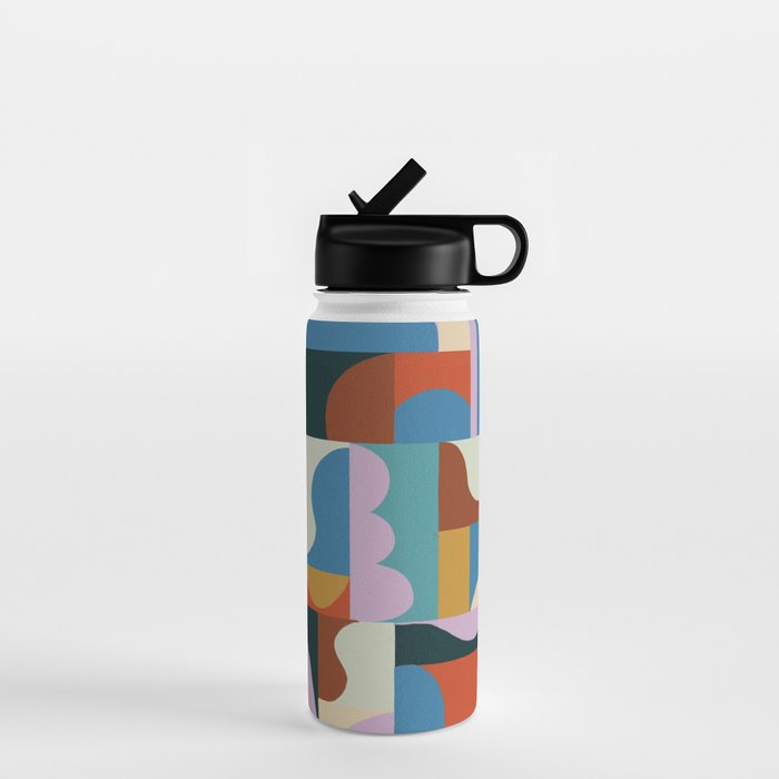 Abstract mosaic Water Bottle Gallery Image 1