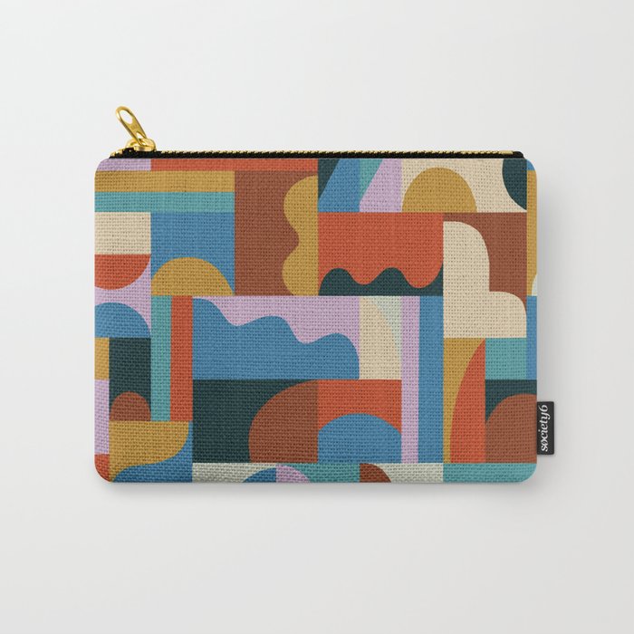 Abstract mosaic Carry All Pouch Gallery Image 1