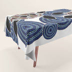 Authentic Aboriginal Art - Sea Turtles 2 Tablecloth Gallery Image 1