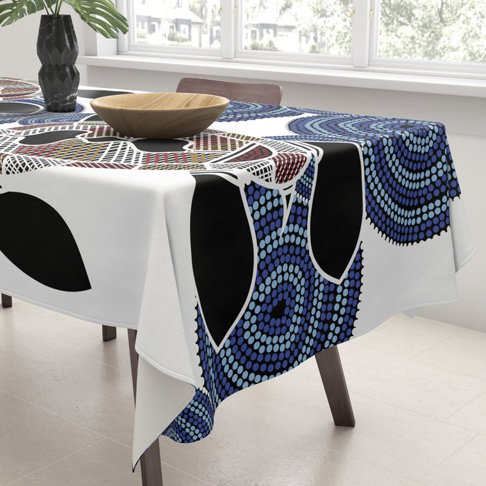 Authentic Aboriginal Art - Sea Turtles 2 Tablecloth Gallery Image 3