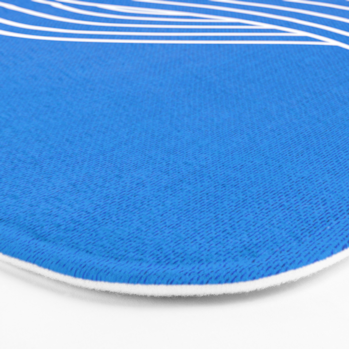 French Blue Ocean Waves Bath Mat Gallery Image 3