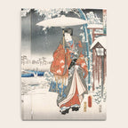 Japanese Vintage Kunisada Hiroshige Snowy Landscape Notebook Gallery Image 4