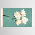 White Flowers 3 Tablecloth Gallery Image 2