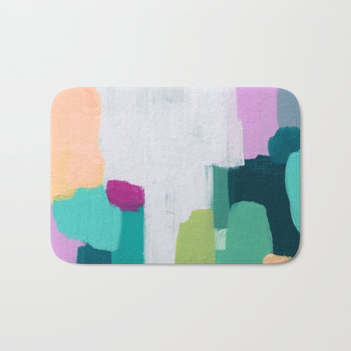 Abstract Oil Painting No. 89 Bath Mat Gallery Image 1