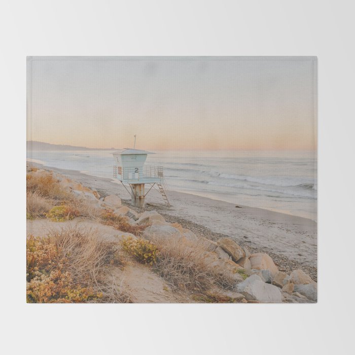 no lifeguard lxix / san diego, california Throw Blanket Gallery Image 2