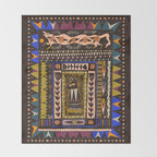 Wolf and The Rabbit Throw Blanket Gallery Image 2