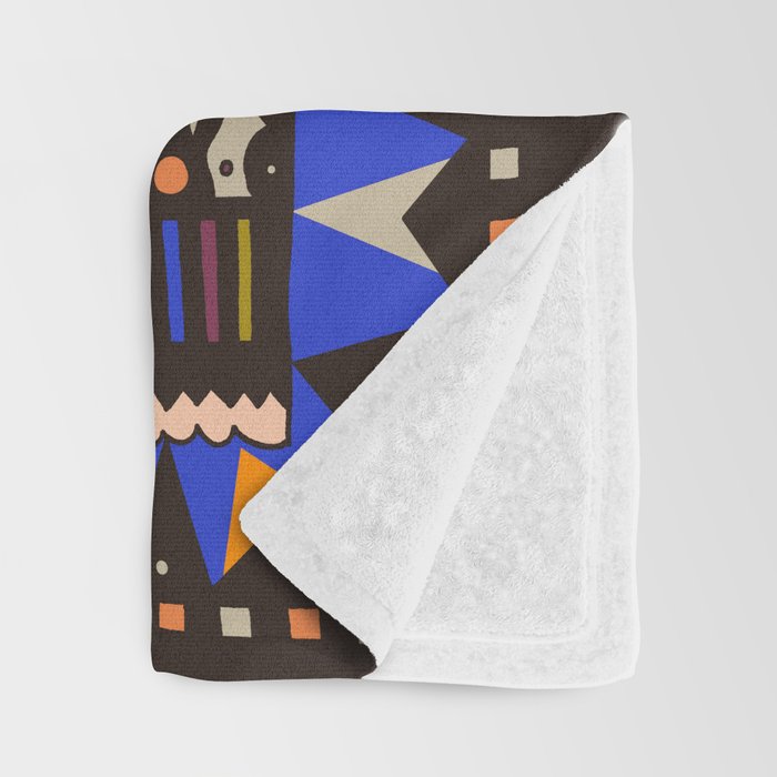 Wolf and The Rabbit Throw Blanket Gallery Image 3