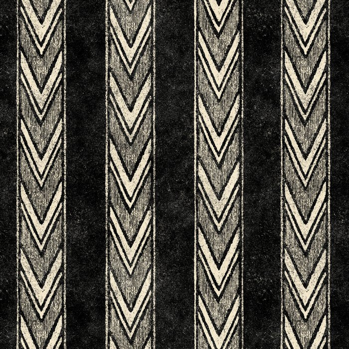 Canyon Stripe - black and cream Coffee Mug Gallery Image 2