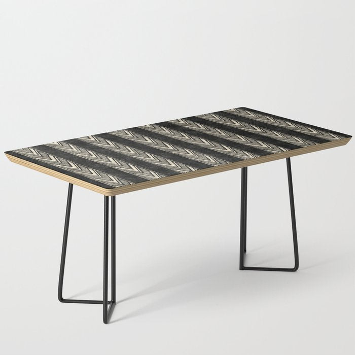 Canyon Stripe - black and cream Coffee Table Gallery Image 1
