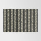 Canyon Stripe - black and cream Rug Gallery Image 2