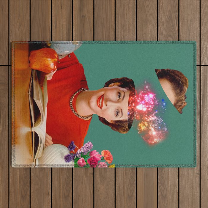 The Reader // Fireworks Outdoor Rug Gallery Image 1