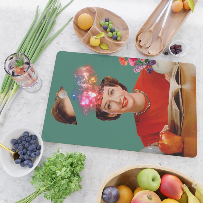 The Reader // Fireworks Cutting Board Gallery Image 2