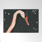 Night Swan Welcome Mat Gallery Image 1