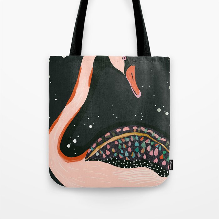Night Swan Tote Bag Gallery Image 1