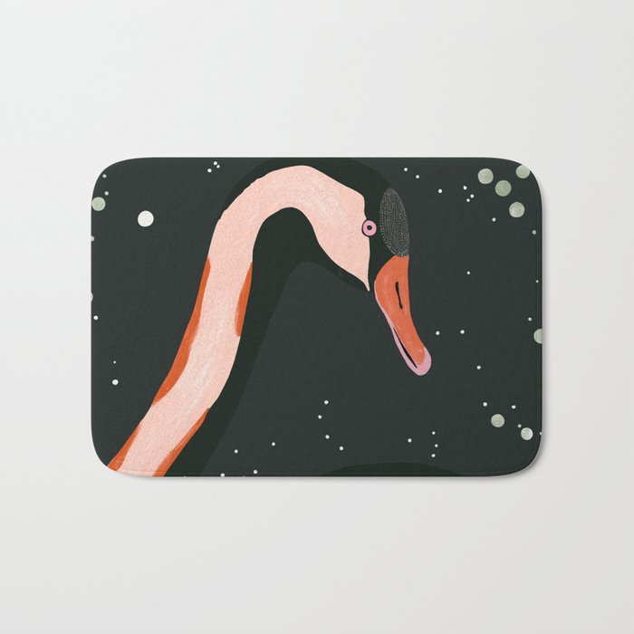 Night Swan Bath Mat Gallery Image 1