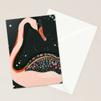 Night Swan Stationery Card Gallery Image 2