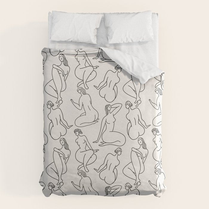 HERA LIGHT LINEN Duvet Cover Gallery Image 6