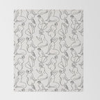 HERA LIGHT LINEN Throw Blanket Gallery Image 2