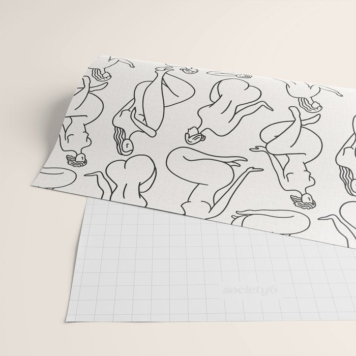 HERA LIGHT LINEN Wrapping Paper Gallery Image 2