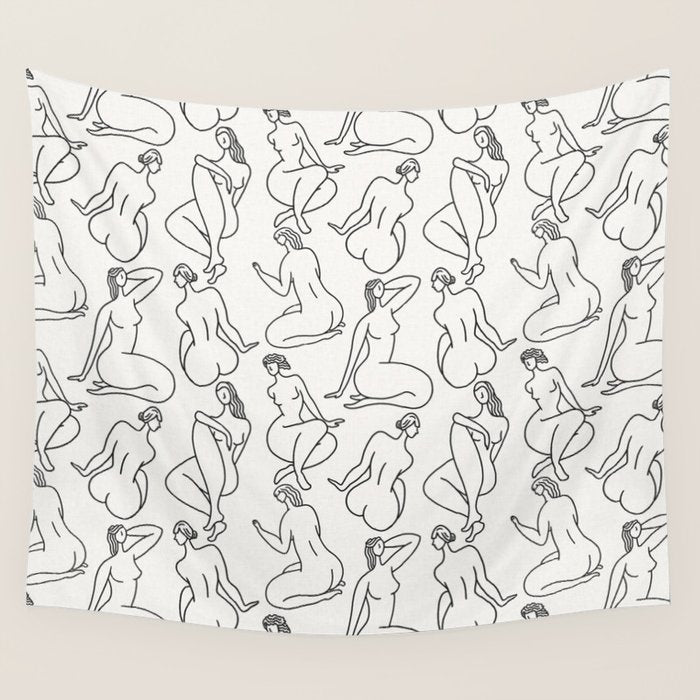 HERA LIGHT LINEN Wall Tapestry Gallery Image 4