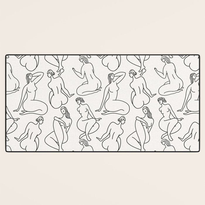 HERA LIGHT LINEN Desk Mat Gallery Image 3