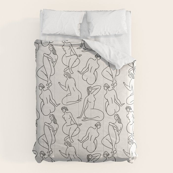 HERA LIGHT LINEN Comforter Gallery Image 6