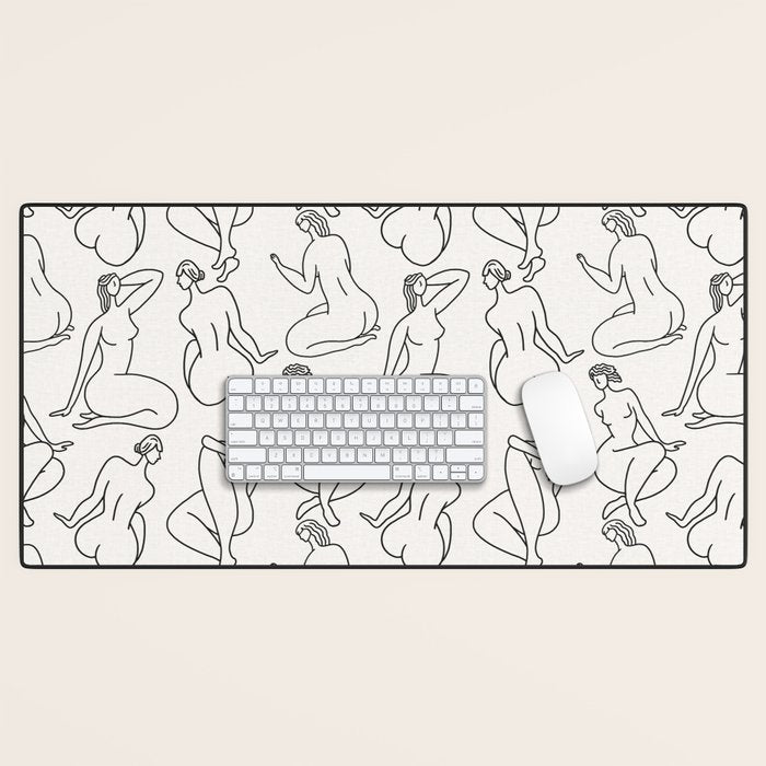HERA LIGHT LINEN Desk Mat Gallery Image 1