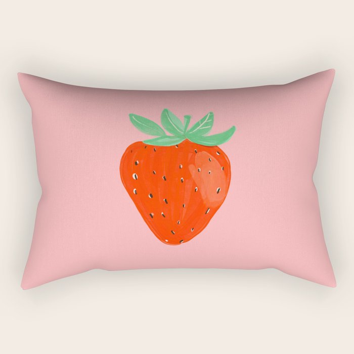 Sweet strawberry Rectangular Pillow Gallery Image 1