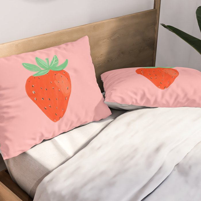 Sweet strawberry Pillow Sham Gallery Image 2