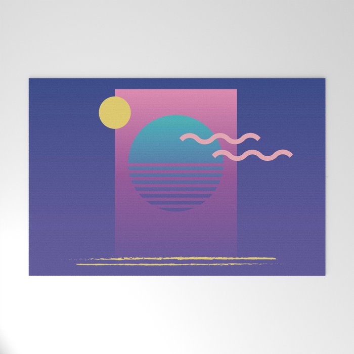 Memphis Pattern 36 / 80s - 90s Retro Welcome Mat Gallery Image 1