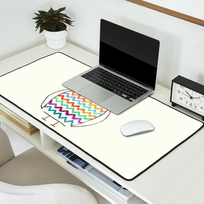Chevron Owl Desk Mat Gallery Image 2
