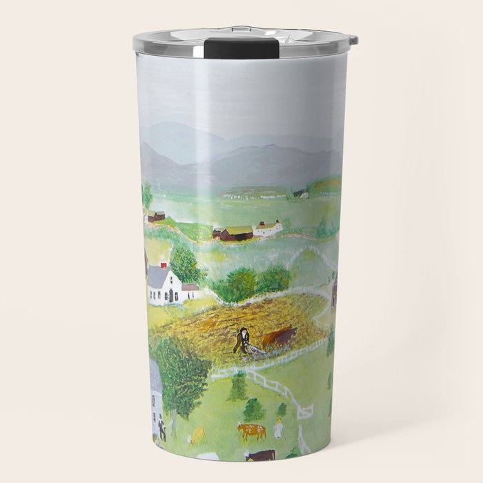Anna Mary Robertson 'Grandma' Moses Mountains American Folk Art Travel Mug Gallery Image 1