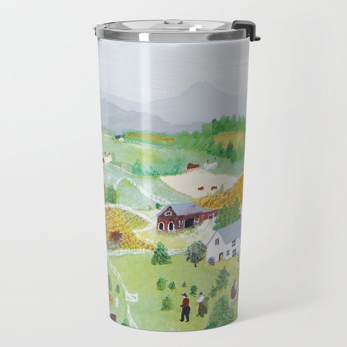 Anna Mary Robertson 'Grandma' Moses Mountains American Folk Art Travel Mug Gallery Image 2