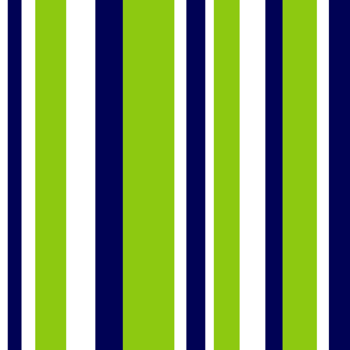 Lime Green Bright Navy Blue and White Vertical Stripes Pattern Coffee Mug Gallery Image 2