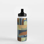 Geometric mosaic Water Bottle Gallery Image 2