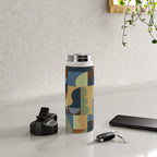 Geometric mosaic Water Bottle Gallery Image 4