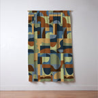 Geometric mosaic Window Curtain Gallery Image 3