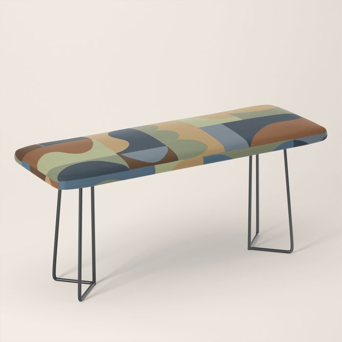 Geometric mosaic Bench Gallery Image 1