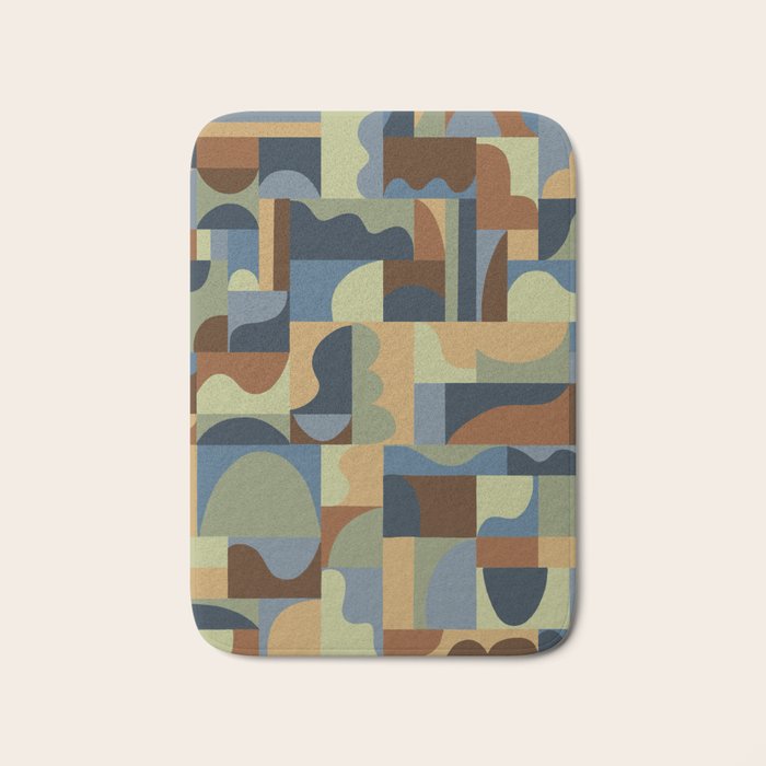 Geometric mosaic Bath Mat Gallery Image 1