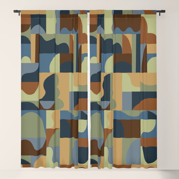 Geometric mosaic Window Curtain Gallery Image 5