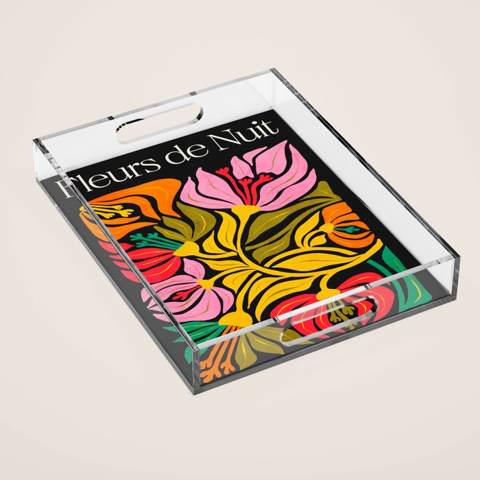 Night Flowers: Fleurs de Nuit | Matisse Edition Acrylic Tray Gallery Image 1