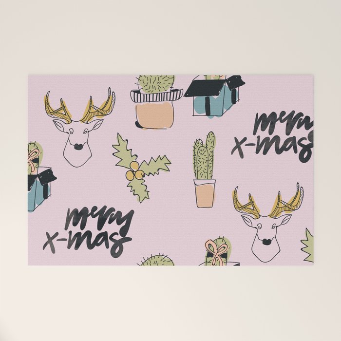 Christmas Cactus Welcome Mat Gallery Image 1