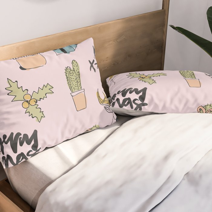 Christmas Cactus Pillow Sham Gallery Image 2