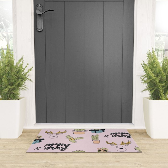 Christmas Cactus Welcome Mat Gallery Image 3