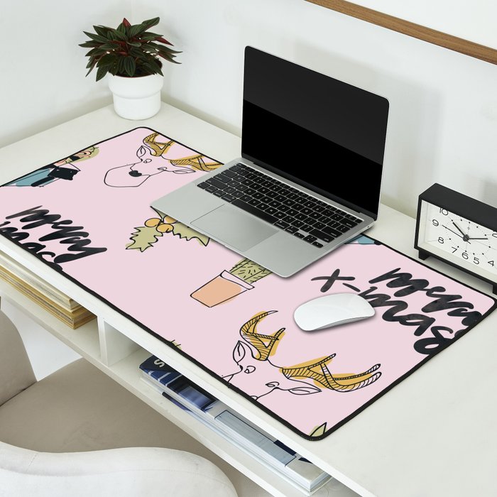 Christmas Cactus Desk Mat Gallery Image 2