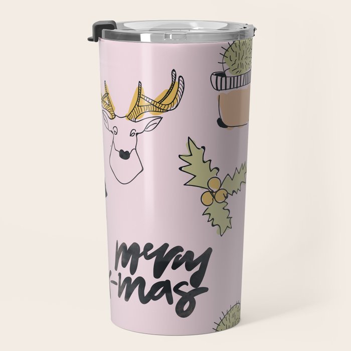 Christmas Cactus Travel Mug Gallery Image 3