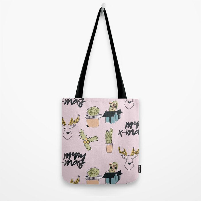 Christmas Cactus Tote Bag Gallery Image 2