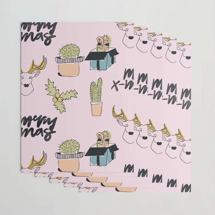 Christmas Cactus Wrapping Paper Gallery Image 3