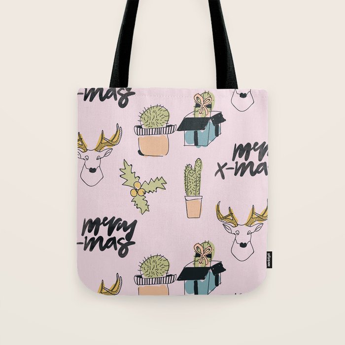 Christmas Cactus Tote Bag Gallery Image 1
