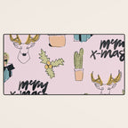 Christmas Cactus Desk Mat Gallery Image 3